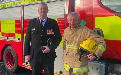 Larne Man Tommy Torbitt awarded the King’s Fire Service Medal